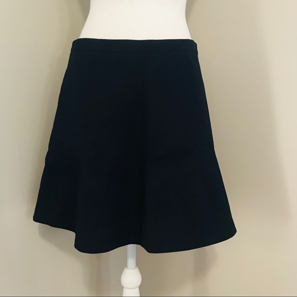J Crew Navy Fluted Skirt - Picture 3 of 8